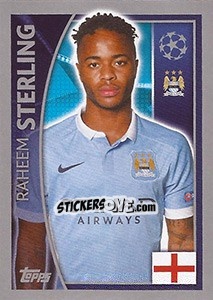 Sticker Raheem Sterling - UEFA Champions League 2015-2016 n. 257 - Topps