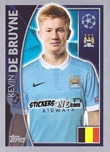 Sticker Kevin De Bruyne - UEFA Champions League 2015-2016 n. 259 - Topps