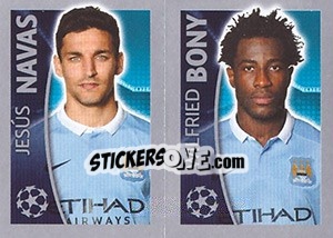 Figurina Jesús Navas / Wilfried Bony - UEFA Champions League 2015-2016 - Topps