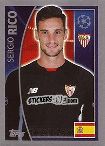 Sticker Sergio Rico - UEFA Champions League 2015-2016 n. 264 - Topps