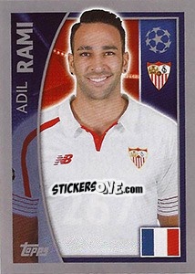 Sticker Adil Rami - UEFA Champions League 2015-2016 n. 267 - Topps