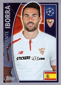 Sticker Vicente Iborra - UEFA Champions League 2015-2016 n. 271 - Topps