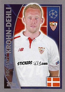 Sticker Michael Krohn-Dehli - UEFA Champions League 2015-2016 n. 274 - Topps