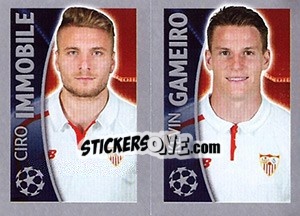 Cromo Ciro Immobile / Kevin Gameiro - UEFA Champions League 2015-2016 - Topps