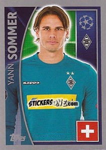 Sticker Yann Sommer - UEFA Champions League 2015-2016 n. 279 - Topps