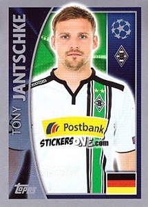 Sticker Tony Jantschke - UEFA Champions League 2015-2016 n. 281 - Topps