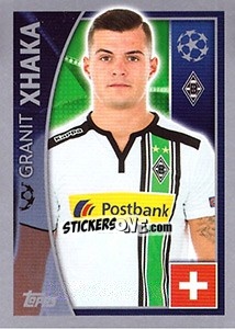 Sticker Granit Xhaka - UEFA Champions League 2015-2016 n. 285 - Topps