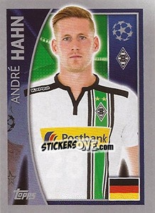 Sticker André Hahn - UEFA Champions League 2015-2016 n. 286 - Topps