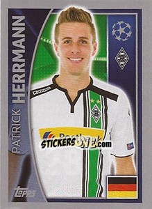 Sticker Patrick Herrmann - UEFA Champions League 2015-2016 n. 288 - Topps