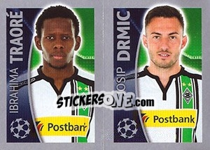 Sticker Ibrahima Traoré / Josip Drmic - UEFA Champions League 2015-2016 n. 292 - Topps
