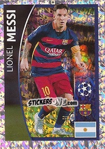 Sticker Lionel Messi - UEFA Champions League 2015-2016 n. 295 - Topps