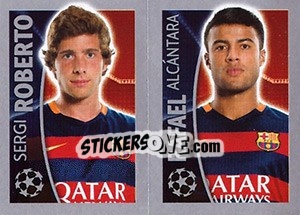 Figurina Sergi Roberto / Rafael Alcántara - UEFA Champions League 2015-2016 - Topps