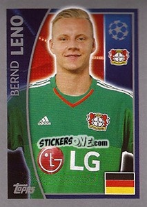 Cromo Bernd Leno - UEFA Champions League 2015-2016 - Topps