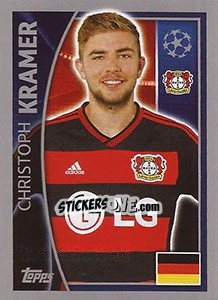 Sticker Christoph Kramer - UEFA Champions League 2015-2016 n. 326 - Topps
