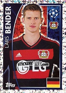 Sticker Lars Bender - UEFA Champions League 2015-2016 n. 327 - Topps