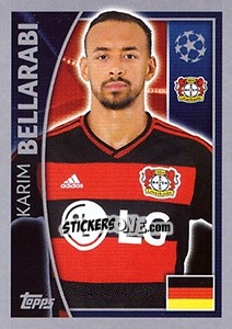 Sticker Karim Bellarabi - UEFA Champions League 2015-2016 n. 330 - Topps