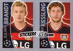 Sticker Julian Brandt / Stefan Kiessling - UEFA Champions League 2015-2016 n. 334 - Topps