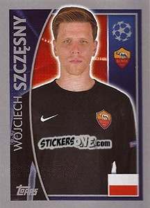 Sticker Wojciech Szczęsny - UEFA Champions League 2015-2016 n. 336 - Topps