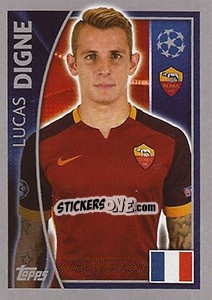 Sticker Lucas Digne - UEFA Champions League 2015-2016 n. 339 - Topps
