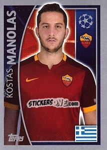 Cromo Kostas Manolas - UEFA Champions League 2015-2016 - Topps