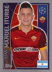 Sticker Juan Manuel Iturbe - UEFA Champions League 2015-2016 n. 348B - Topps