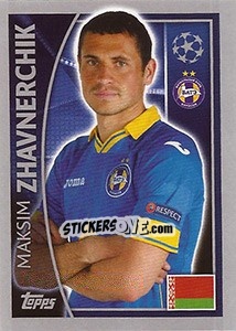 Sticker Maksim Zhavnerchik - UEFA Champions League 2015-2016 - Topps