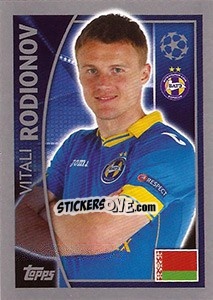Sticker Vitali Rodionov - UEFA Champions League 2015-2016 n. 362 - Topps