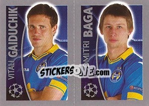 Sticker Vitali Gaiduchik / Dmitri Baga - UEFA Champions League 2015-2016 - Topps