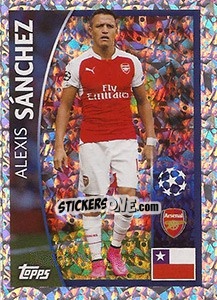 Sticker Alexis Sánchez - UEFA Champions League 2015-2016 n. 370 - Topps