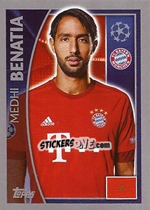 Sticker Medhi Benatia - UEFA Champions League 2015-2016 n. 379 - Topps