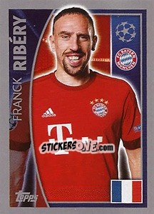 Sticker Franck Ribéry - UEFA Champions League 2015-2016 - Topps
