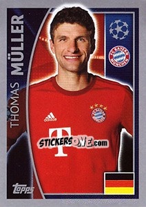Sticker Thomas Müller - UEFA Champions League 2015-2016 n. 389 - Topps
