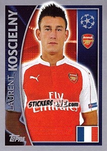 Sticker Laurent Koscielny - UEFA Champions League 2015-2016 n. 397 - Topps
