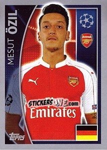 Sticker Mesut Özil - UEFA Champions League 2015-2016 n. 398 - Topps