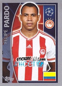 Sticker Felipe Pardo - UEFA Champions League 2015-2016 n. 417 - Topps