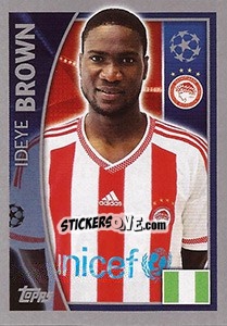Sticker Ideye Brown - UEFA Champions League 2015-2016 n. 418 - Topps