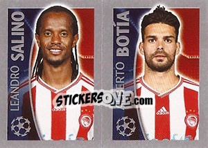 Cromo Leandro Salino / Alberto Botía - UEFA Champions League 2015-2016 - Topps