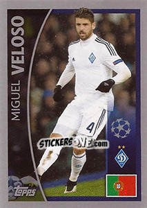 Sticker Miguel Veloso - UEFA Champions League 2015-2016 n. 445 - Topps