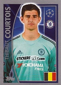 Sticker Thibaut Courtois - UEFA Champions League 2015-2016 n. 450 - Topps