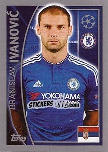 Sticker Branislav Ivanovic - UEFA Champions League 2015-2016 n. 452 - Topps