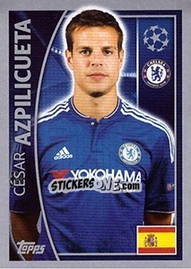 Sticker César Azpilicueta - UEFA Champions League 2015-2016 n. 454 - Topps