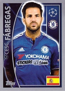 Sticker Cesc Fàbregas - UEFA Champions League 2015-2016 n. 455 - Topps