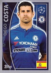 Sticker Diego Costa - UEFA Champions League 2015-2016 n. 460 - Topps