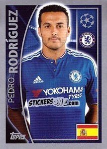 Sticker Pedro Rodríguez - UEFA Champions League 2015-2016 - Topps