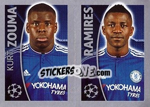 Sticker Kurt Zouma / Ramires - UEFA Champions League 2015-2016 n. 462 - Topps