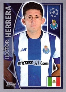 Sticker Hector Herrera - UEFA Champions League 2015-2016 n. 470 - Topps