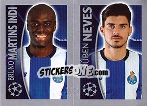 Sticker Bruno Martins Indi / Rúben Neves - UEFA Champions League 2015-2016 n. 477 - Topps