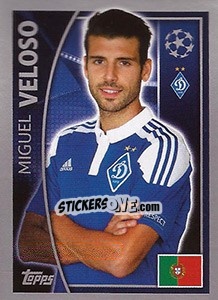 Sticker Miguel Veloso - UEFA Champions League 2015-2016 - Topps