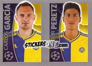 Sticker Carlos García / Dor Peretz - UEFA Champions League 2015-2016 - Topps