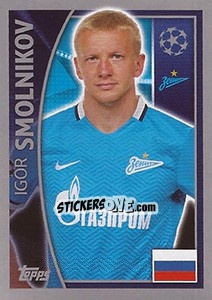 Sticker Igor Smolnikov - UEFA Champions League 2015-2016 n. 525 - Topps